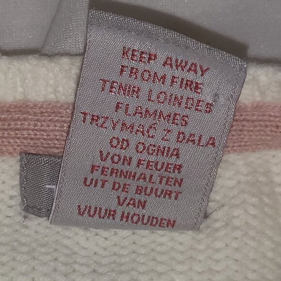 Girl's Cotton Sweater Lot Cream Stitch Button Details 3T Tahari - Picture 11 of 14